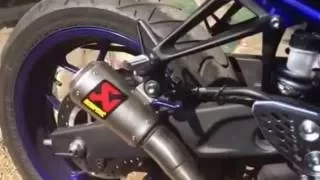 Akrapovic Gp Slip On installed in Yamaha MT 25