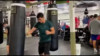 2022 ESNEWS most viewed videos series top 3 (3) DMITRIY BIVOL BARE HANDS HEAVYBAG WORK FOR CANELO