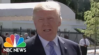 President Donald Trump ‘So Happy’ For Steve Scalise, Silent On Tom Price | NBC News