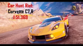 Asphalt 9 - Car Hunt Riot: Chevrolet Corvette C7.R - Asphalt Cave - 1:51.369. Rank 2863 (Take 2)