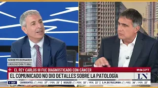 El rey Carlos III fue diagnosticado con cáncer; el análisis del urólogo Norberto Bernardo