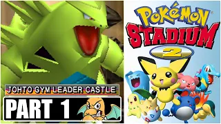 Pokemon Stadium 2 Walkthrough Part 1 Switch - Johto Gym Leader Castle (Rental Only)