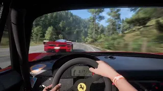 Ferrari F50 GT (Ferrari F1 641's V12 Engine) Goliath cockpit view | Forza Horizon 5