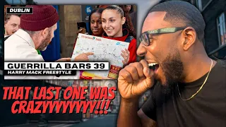 H MACK BROUGHT THE VIBES TO DUBLIN! | HARRY MACK GUERRILLA BARS 39 | FIRE RAPS IN IRELAND (REACTION)