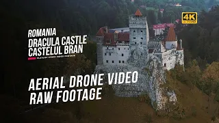 Dracula Castle Transylvania | Castelul Bran Romania | Aerial Drone Video Footage | ID Code: D0009