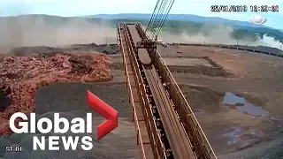Brazil dam collapse: Terrifying moment caught on camera