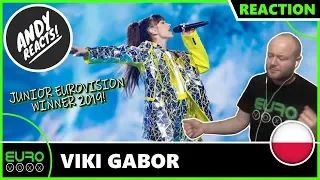 VIKI GABOR - 'SUPERHERO' REACTION!  POLAND JUNIOR EUROVISION WINNER 2019! ANDY REACTS!