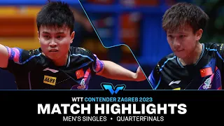 Zhou Qihao vs Lin Gaoyuan | MS QF | WTT Contender Zagreb 2023
