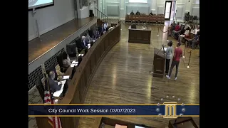 MONTGOMERY CITY COUNCIL WORK SESSION (3/07/23)