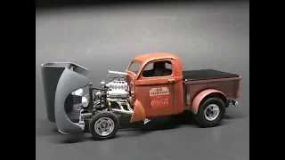 AMT 1940 Willys Gasser Pickup 1/25 Scale Model Kit Build Review AMT1145
