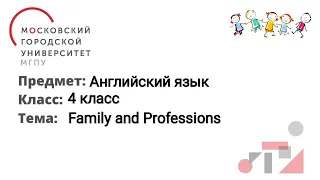 family and professions by Ella Sviderskaya and Alina Kukushkina