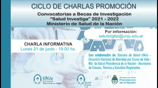 CONVOCATORIA A BECAS DE INVESTIGACIÓN "SALUD INVESTIGA" 2021-2022 - CHARLA INFORMATIVA