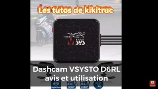 V-strom 1050 XT : Dashcam VSYSTO D6RL, avis et utilisation