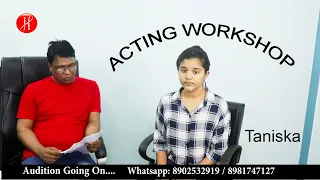 Taniska Tiwari's  Acting Workshop  / How to act in front of camera / facial expression & Posture