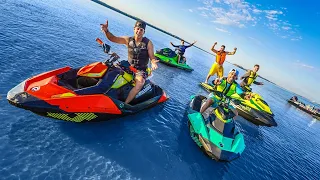 PRIMEIRO ROLE DE JET SKI NO LAGO COM MEUS AMIGOS