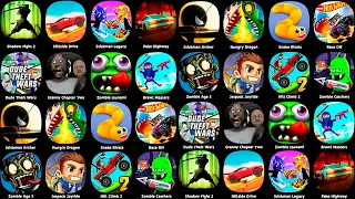 Dude Theft Wars,Stickman Legacy,Shadow Fight 2,Zombie Tsunami,Granny Chapter Two,Stickman Archer