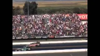 NHRA FORCE race - dad vs daughter!