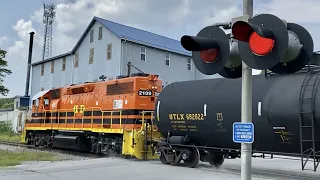 Railroad Switchback Action, Short Line Railroads, Indiana & Ohio Railway, I&O Greenfield Ohio Train