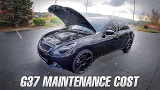 HOW MUCH I SPENT ON MAINTENANCE SINCE OWNING MY INFINITI G37 *EXPENSIVE*