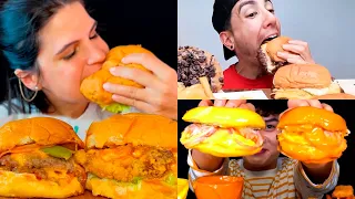 ASMR Too Much *BIG BURGERS* (Juicy Bites) | Satisfying Mukbang Compilation