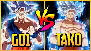 DBFZ ▰ GO1 (UI Goku) Vs Tako (UI Goku)【Dragon Ball FighterZ】