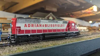 Lots of model trains at Blissfield Model Railroad Club 1/21/24