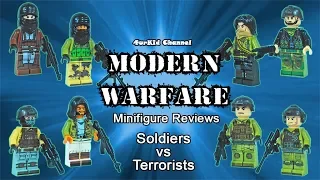 ✔️ Lego Modern Warfare - Battlefield between Soldiers & Terrorists - Knockoff SWAT Minifigures