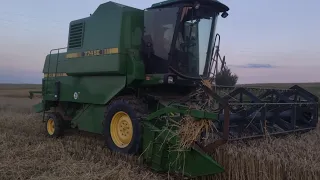 Огляд в роботі! Свіжопривезений John Deere 1174 відразу В ПОЛЕ! , жнива 2023