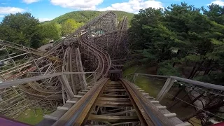 Twister front seat on-ride HD POV Knoebels Amusement Resort