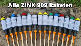 Alle ZINK 909 F3 Raketen NEUE CHARGE 2021 [𝟰𝗞] | JJFireworks