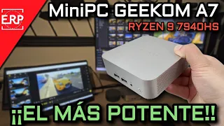 El MiniPC Gaming MÁS POTENTE DEL MERCADO / GEEKOM A7 / RYZEN 9 / AMD Radeon 780M