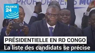 Présidentielle en RD Congo : la liste des candidats se précise avant le scrutin de décembre