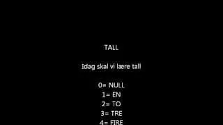 LEARN NORWEGIAN - LÆR NORSK - TALL