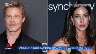 Angelina Jolie contro Brad Pitt: E' guerra sui figli - La vita in diretta 29/02/2024