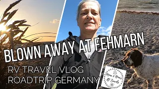 Blown away at Fehmarn,RV TRAVEL VLOG, Dunes, bikes,kites and beachtime.