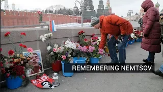 Moscow Demonstration Commemorates Boris Nemtsov