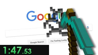 i speedrun google minecraft