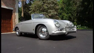 1959 Porsche 356A Convertible D 1600 Super in Silver & Ride on My Car Story with Lou Costabile