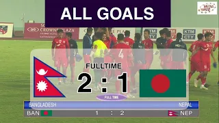 ALL GOALS: Nepal 2:0 Bangladesh | Three Nations Cup 2021