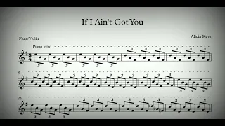 If I Ain't Got You Flute/Violin Sheet Music