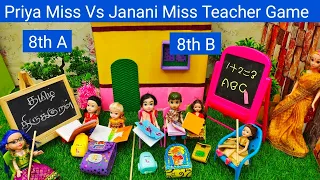 Priya Miss Vs Janani Miss ||All Barbies Are Playing Teacher Game| My Barbie Shows