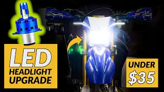 Upgrade ANY Dirt Bike Headlight // BRIGHT 6000K LED