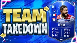 TOTS MOMENTS FEKIR TEAM TAKEDOWN VS CAPGUNTOM! #FIFA19 ULTIMATE TEAM