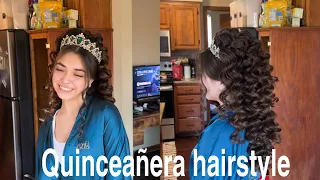 Quinceañera hairstyle | peinado para quinceañera