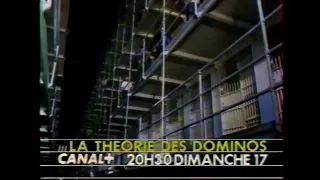 CANAL+ Bande-annonce Cinéma "La Théorie des Dominos", sponsor Seïko et jingle "Série" 3 juillet 1988