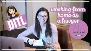 DAY IN THE LIFE AS AN ATTORNEY WORKING FROM HOME // Spend the Day with Me Working Remote + WFH DITL