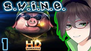 How French Rabbits ROASTS Pigs 🐖【S.W.I.N.E. HD Remaster】