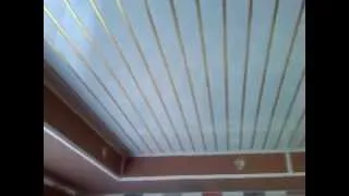 Простой двухуровневый пластиковый потолок
