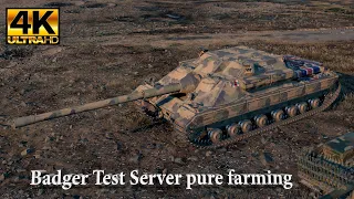 FV217 Badger video in Ultra HD 4K World of Tanks Test Server pure farming 12680 dmg 1 kills 1637 exp