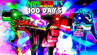 We Spent 100 Days As Dragons In Minecraft Conquering Other Dimensions